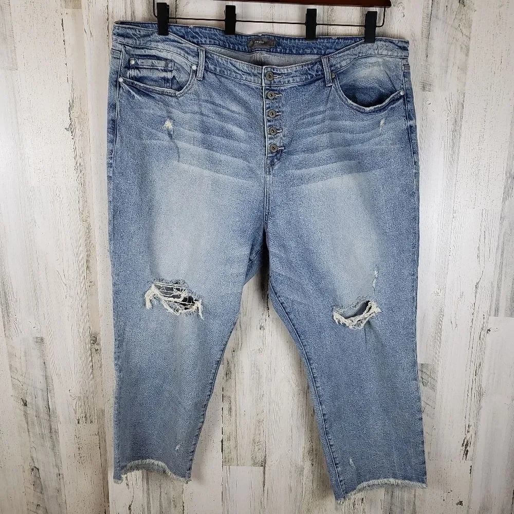 Torrid Stovepipe Distressed Jeans Sz 28 - Picture 2 of 6